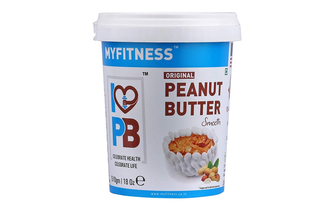 Myfitness Organic Peanut Butter Smooth   Tub  510 grams